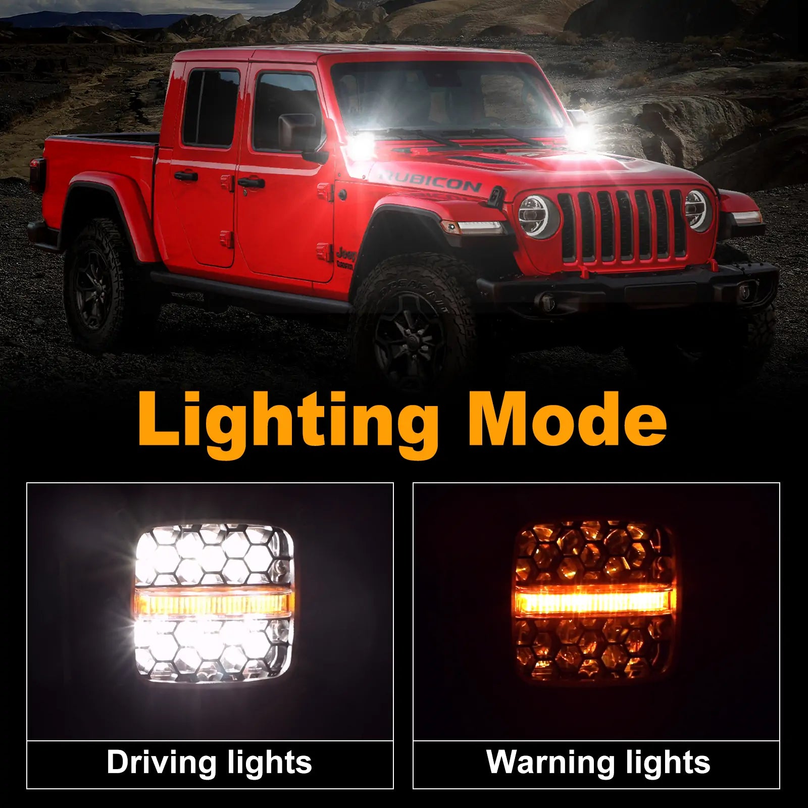 LOYO 3.5" Warning Driving Lights  Combo