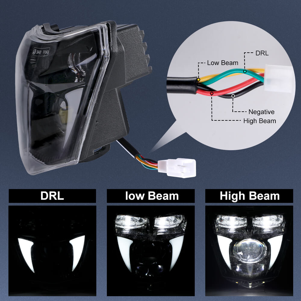 Dirt bike Headlight, 65w LED Headlamp For KTM LED Headlight EXC EXC-F XC-F 2020-2022(3)
