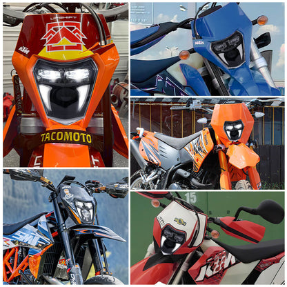 Dirt bike Headlight, 65w LED Headlamp For KTM LED Headlight EXC EXC-F XC-F 2020-2022(6)