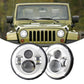 7 inch 45W Round Headlights for Jeep wrangler JK JL Harley 01