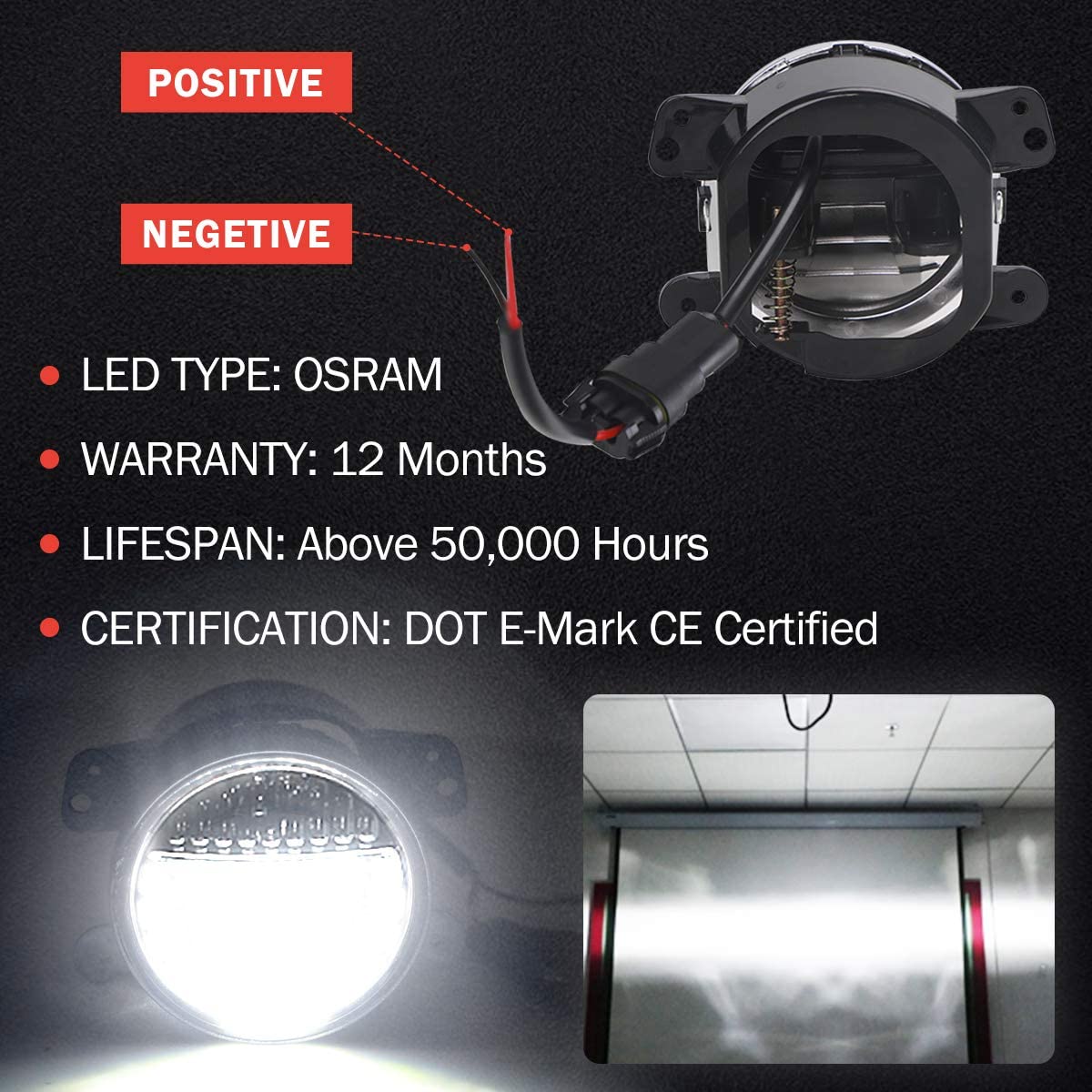4 inch Smile LED Fog light For Jeep Wrangler JL & JT | Pair freeshipping - loyolight
