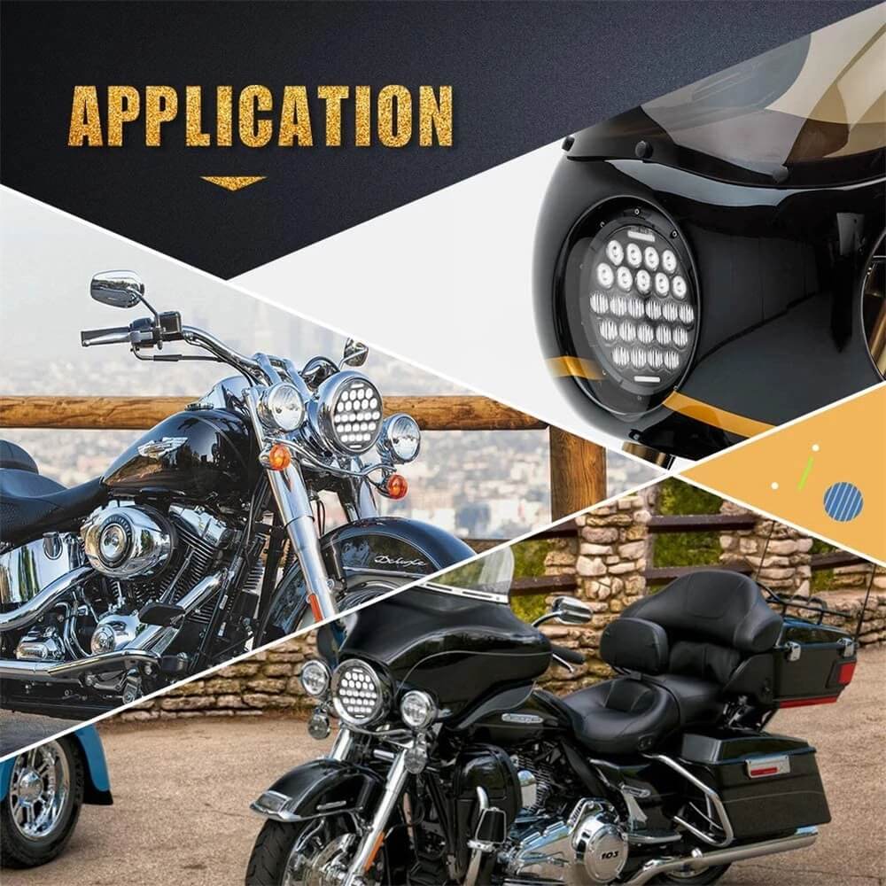 5.75 inch LED headlight with DRL for Harley Davidson Dyna