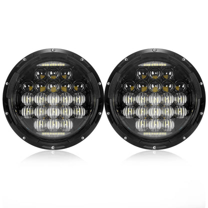 7 inch round headlights for Jeep wrangler 5D lens design | LOYO