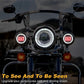Headlight and Passing lights combo kit for harley motorcycle
