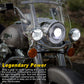 7 inch headlight and 4.5 inch passing lights Combo for Harley Davidson_2