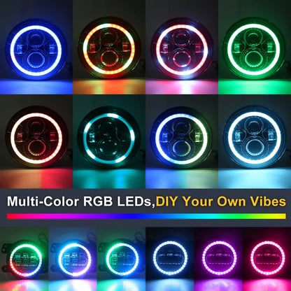 RGB Halo headlights and fog lights