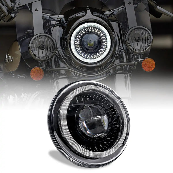 Für Harley Motorradlicht Davidson Electra Glide Softail Fat Boy Touring 7 Zoll Motor LED Scheinwerfer Mit 45 Zoll Nebelscheinwerfern