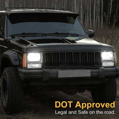 110W 7x6 Rectangular Headlights 5x7 inch Hi/Lo Sealed Beam led headlight(3)