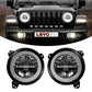9 inch LED Headlights for Jeep Wrangler JL and Gladiator JT