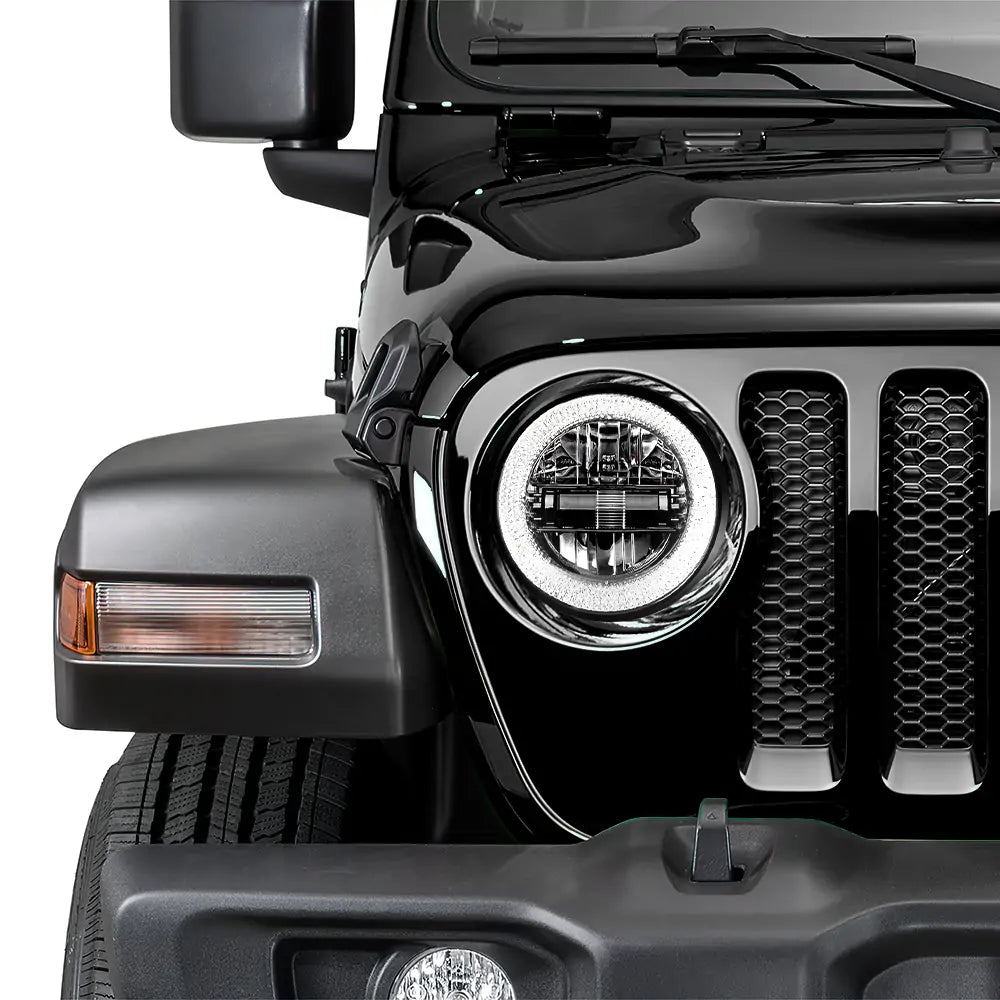 9 INCH headlights for jl and jt