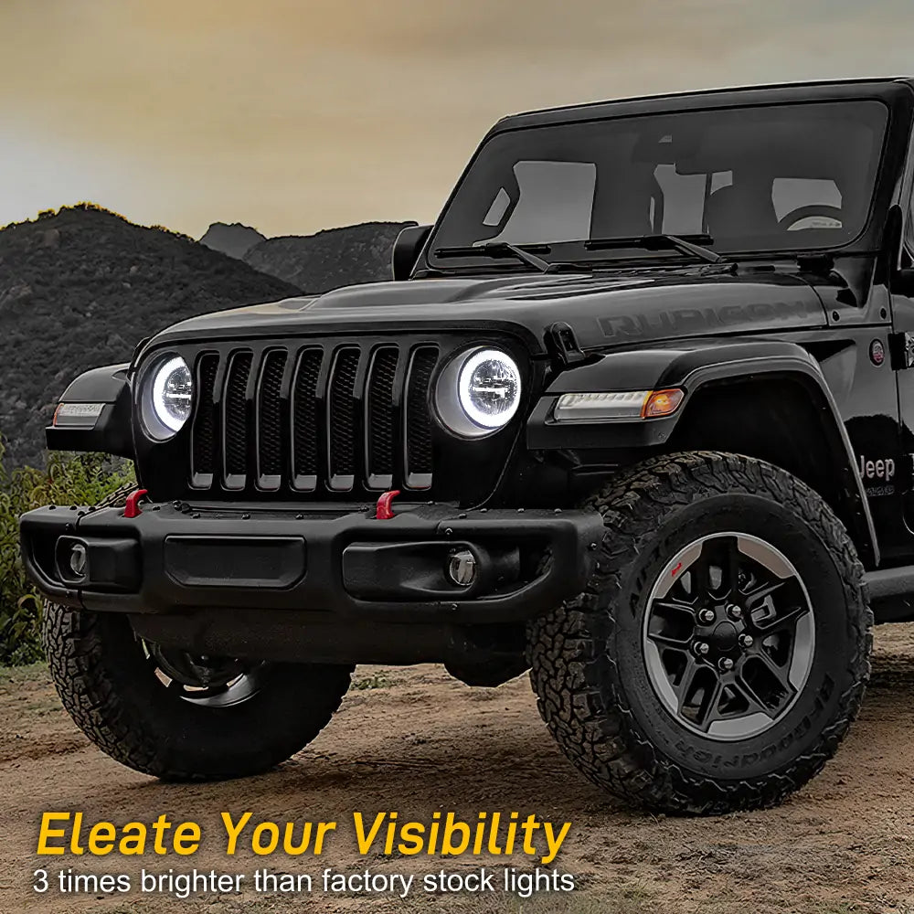 Jeep led headlights for wrangler jl and gladiator jt