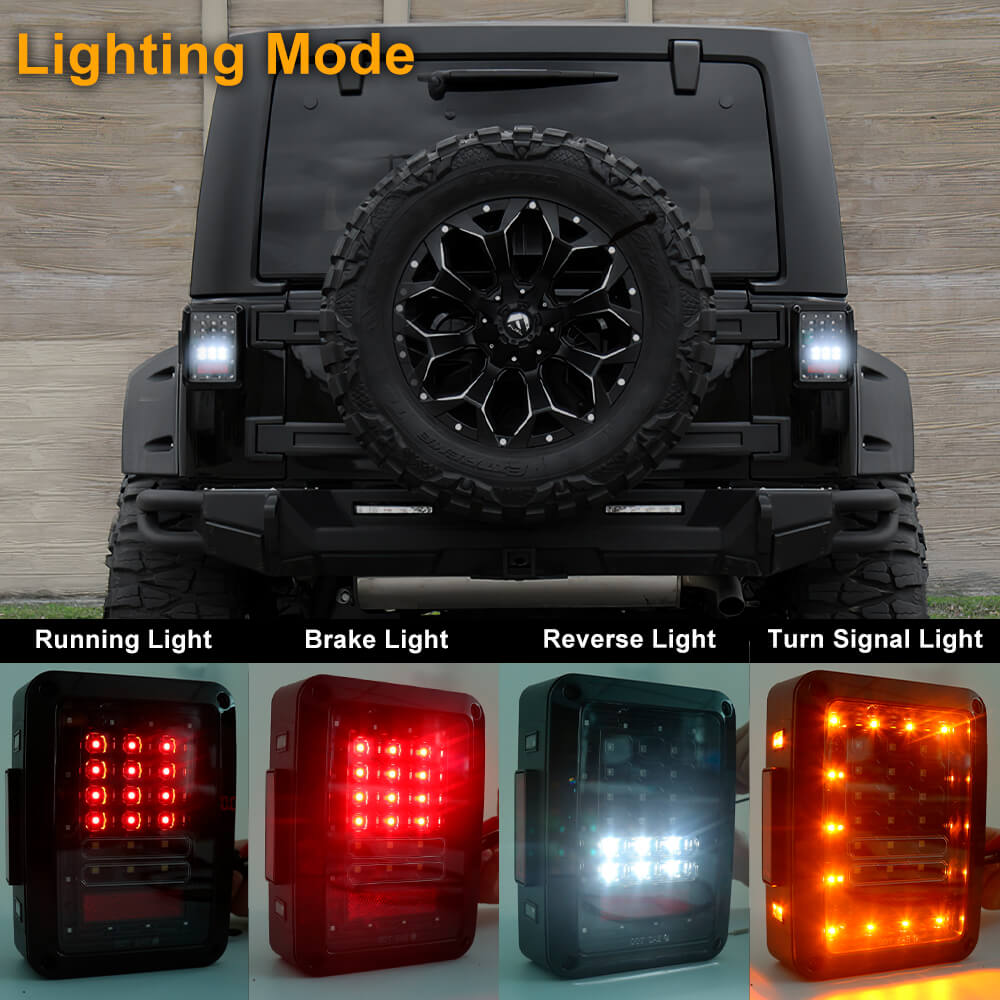 9W Smoked Jeep Auto Brake Reverse Light for Jeep jk(2)