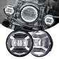 Chrome LOYO High Performance 4.5' 30W LED Passing Lamps Fog Lights for Motorcycle 