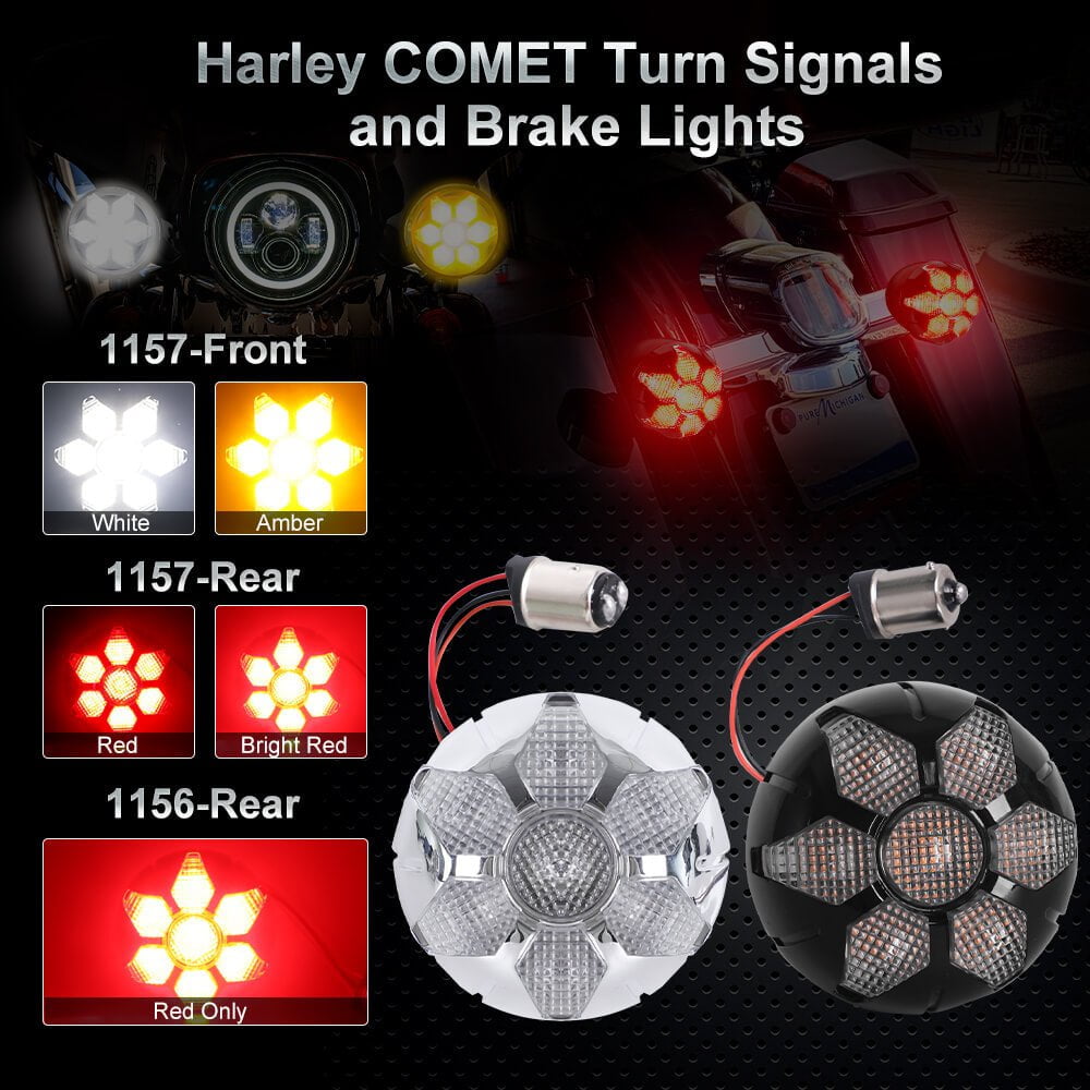 Comet 1156 / 1157 Socket Front and Rear Turn Signal for Harley Motorcycle