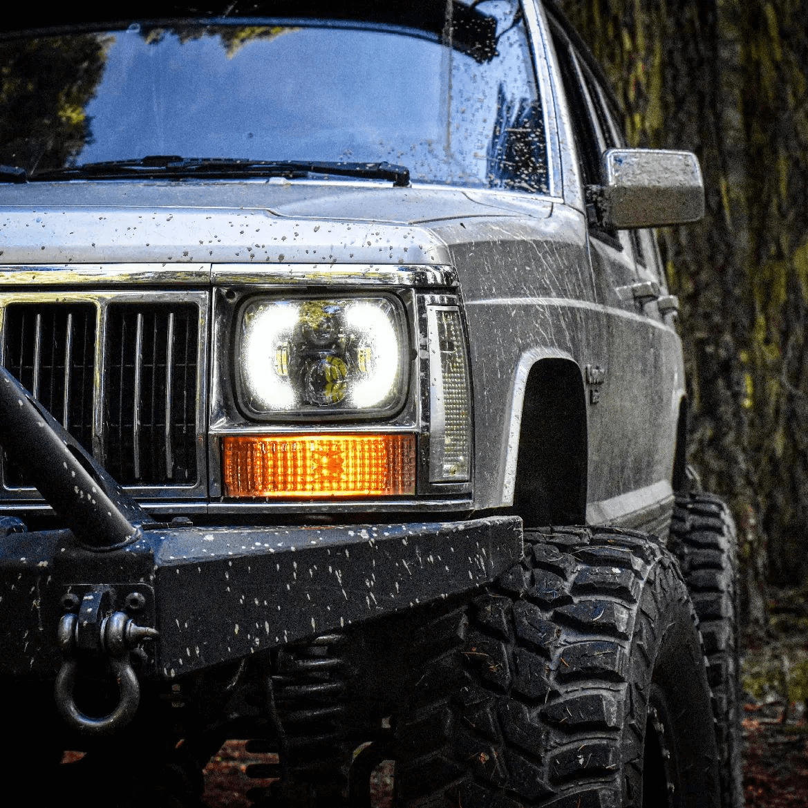 5×7 led headlight | Diamond square headlight for Jeep XJ  