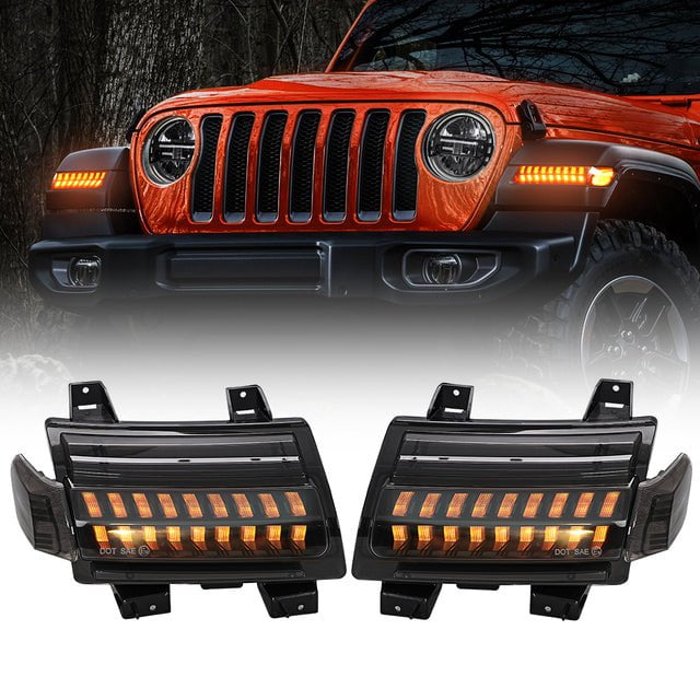 jeep wrangler led fender lights