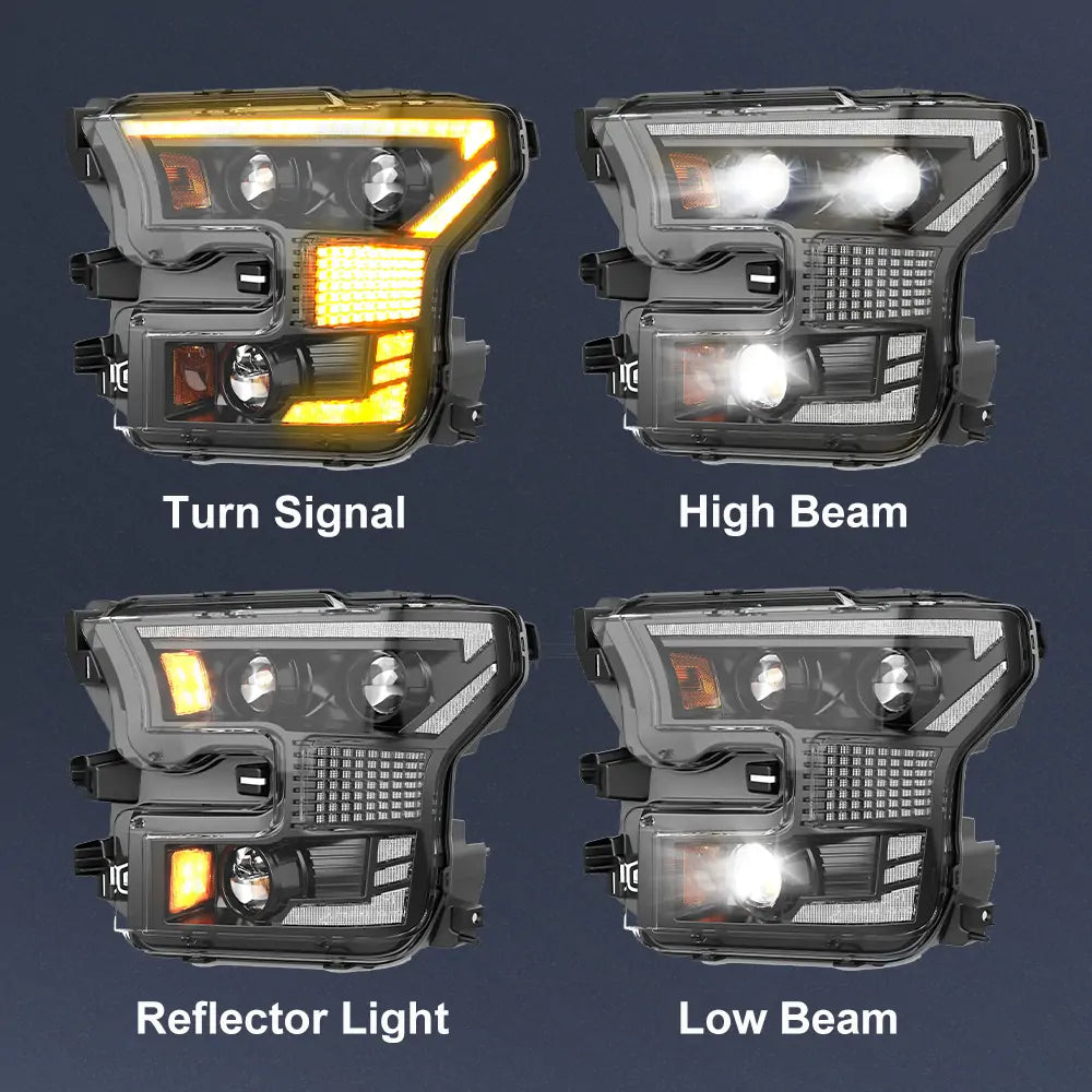 Faros Led Headlights Assembly for Ford Pickup F150 2016-2021 _2