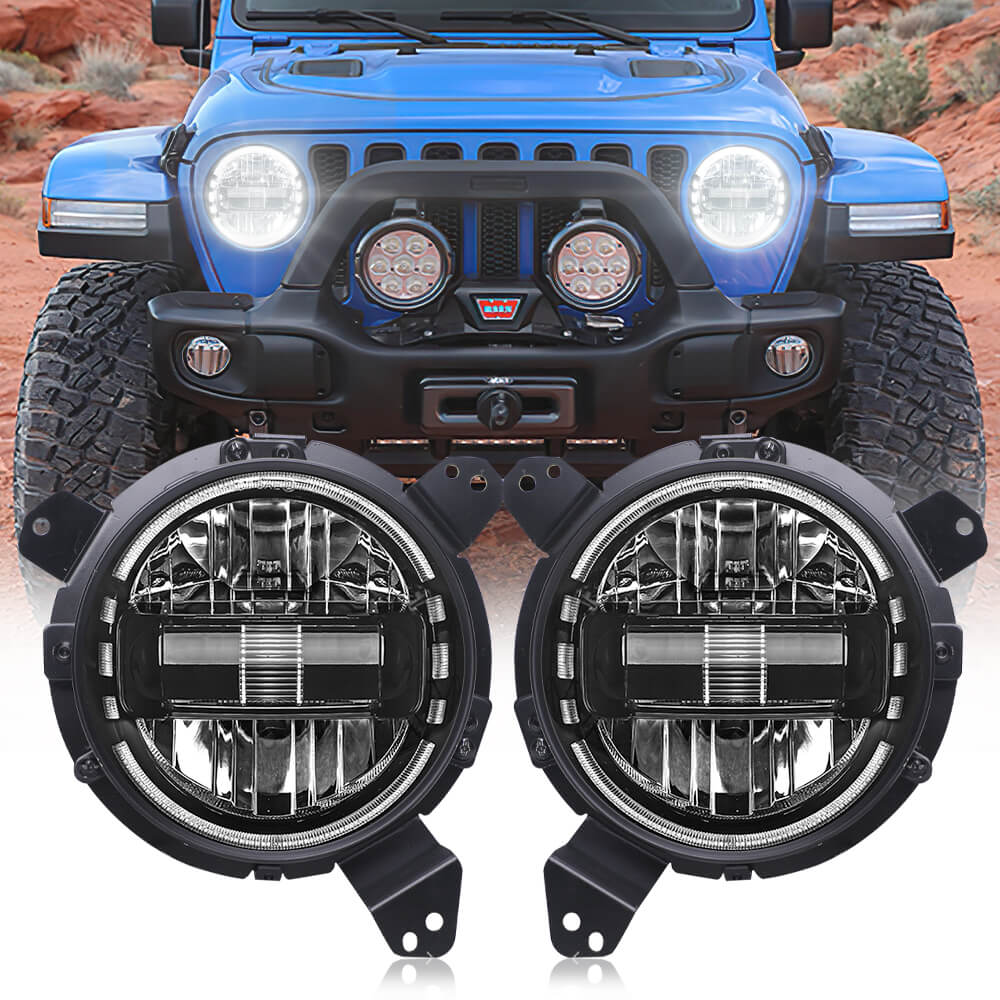 9 inch King Kong Headlight for 2018 Wrangler JL + | Pair freeshipping - loyolight