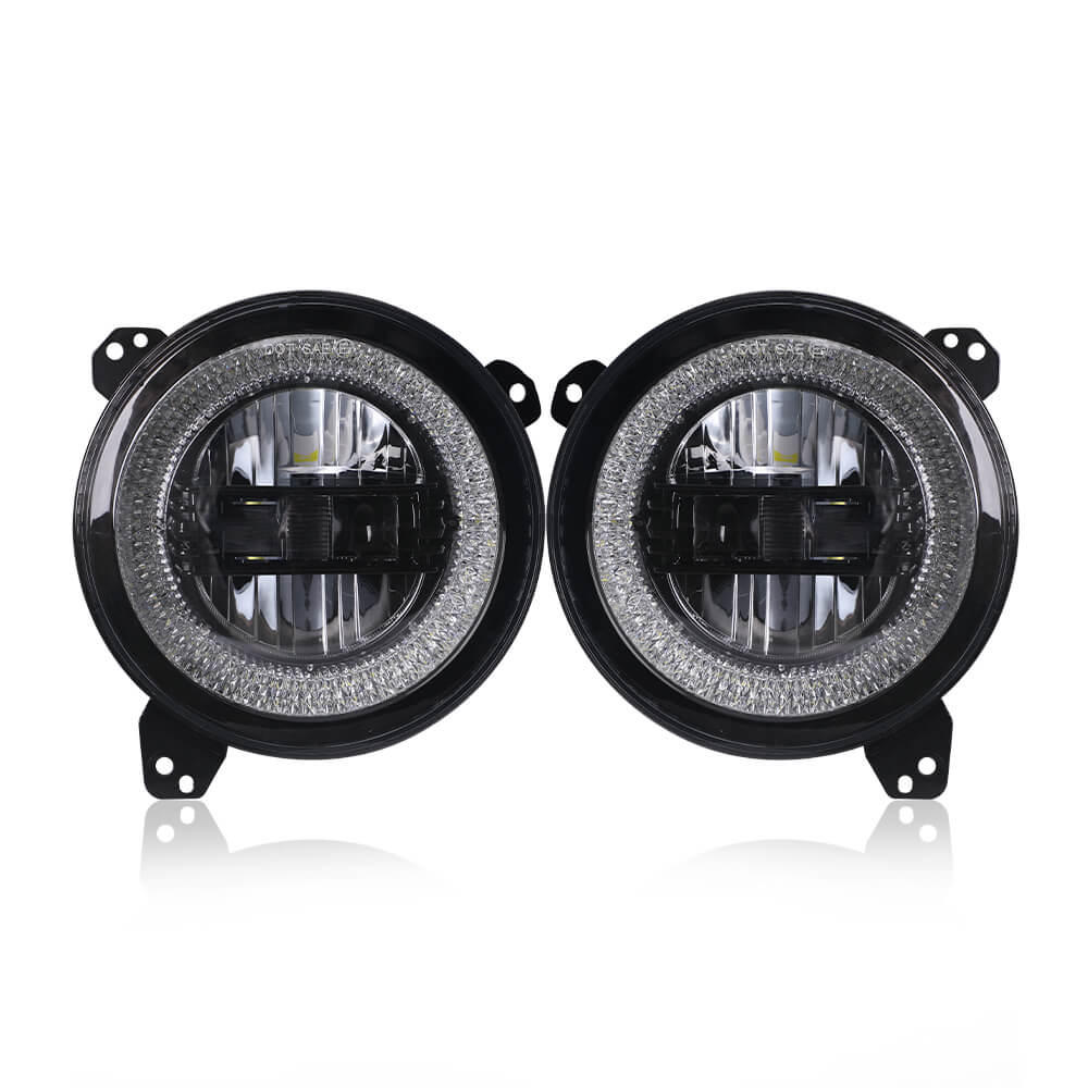 Unique RGB 9 inch Diamond Headlight for Jeep JL JT | Pair