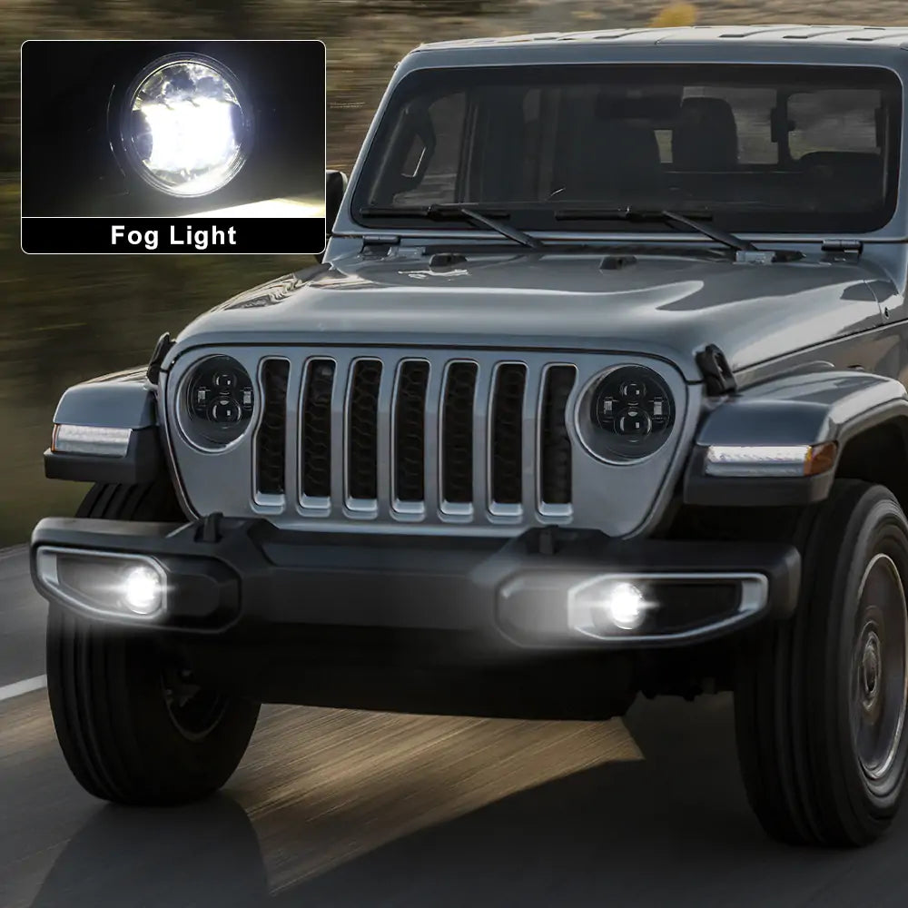LED Headlights and Fog Lights for Jeep JL and JT(3)