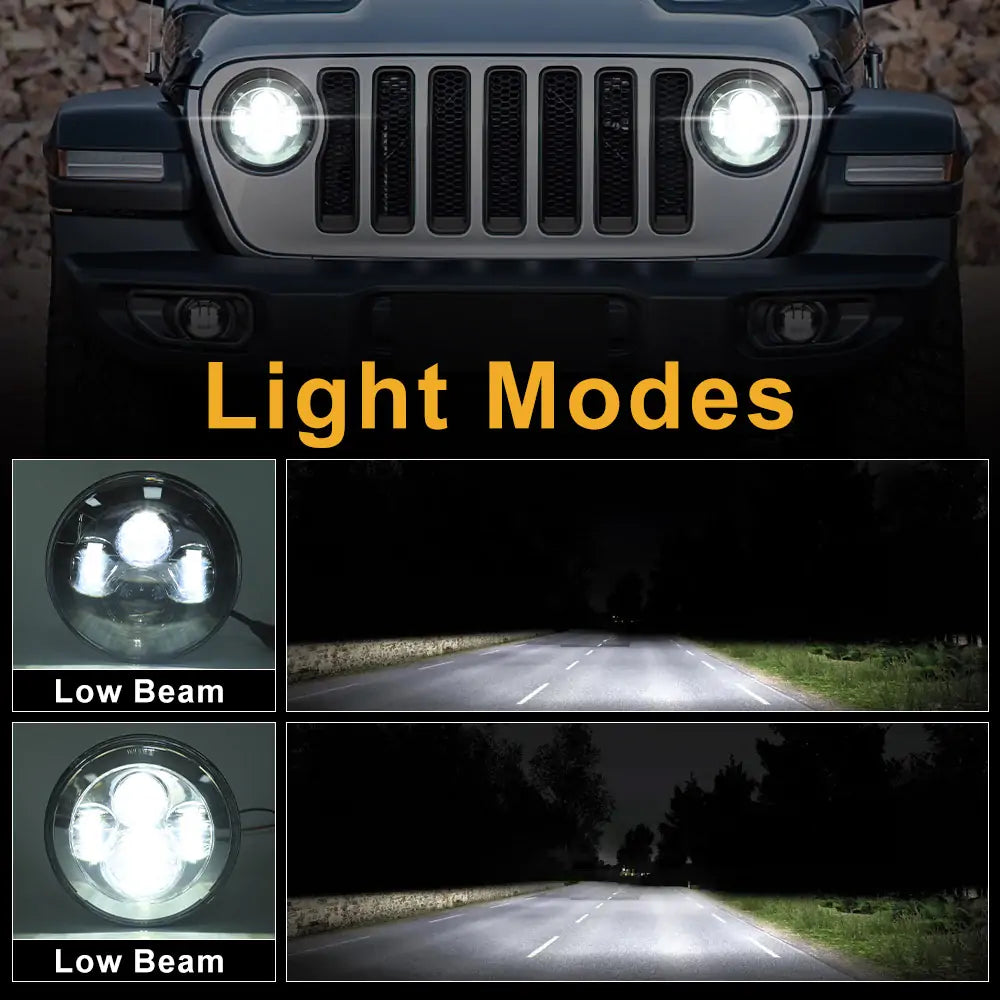 LED Headlights and Fog Lights for Jeep JL and JT-1