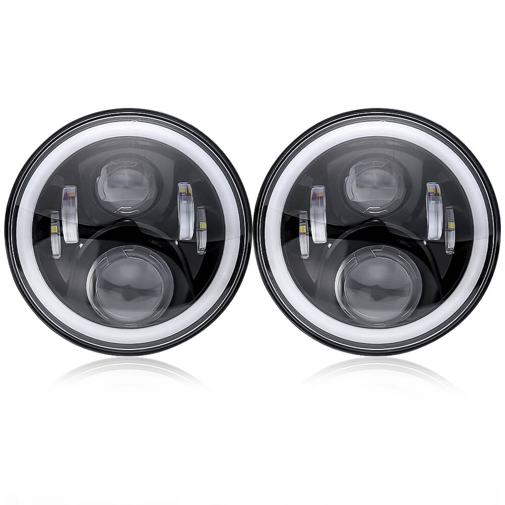 7 Inch Jeep Headlight With Halo Ring freeshipping - loyolight