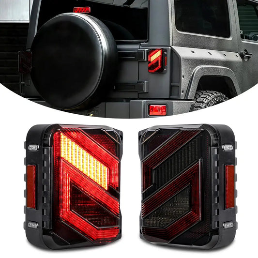 Jeep Wrangler JK Tail Lights - Smoke Lens