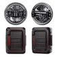 LOYO 7 inch headlights and tail lights for jeep jk