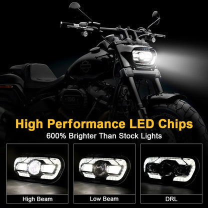 LED Fat bob led headlights