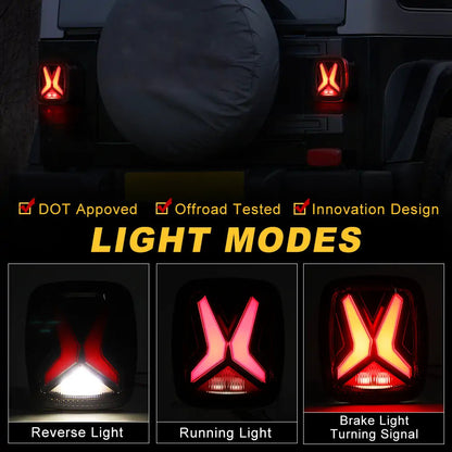 LOYO 2022 newest led tail light for jeep yj tj