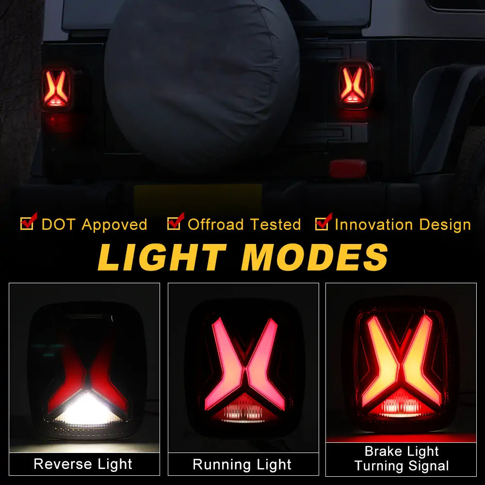 LED Tail Lights assmebly for Jeep wrangler TJ CJ YJ