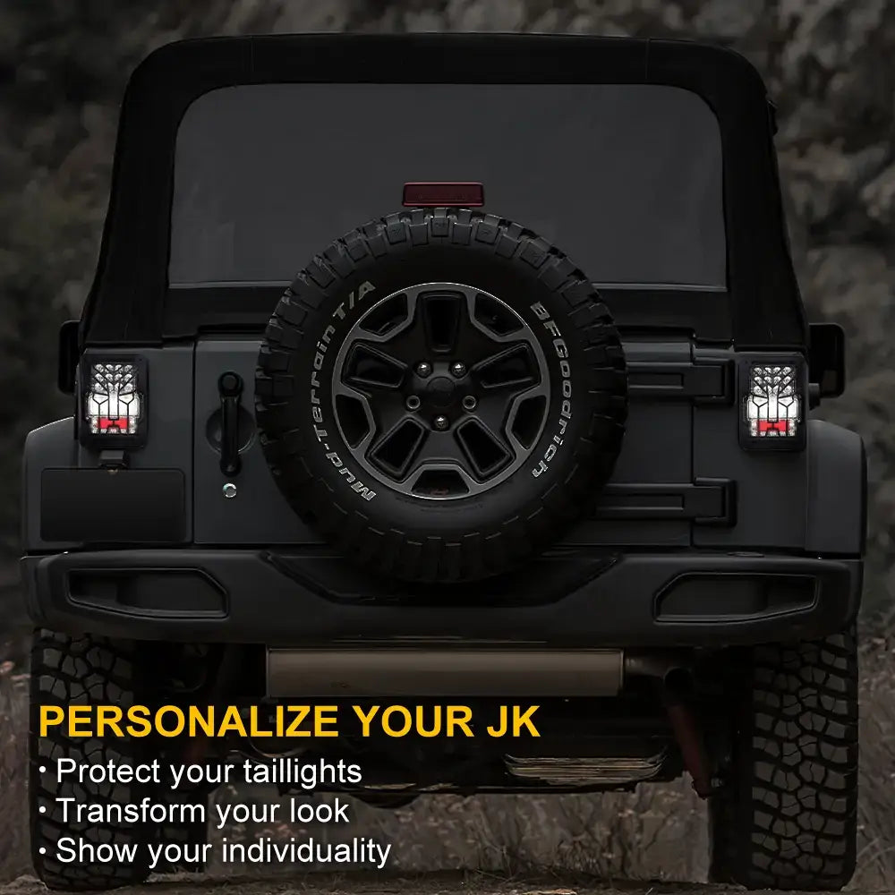 LED Tail Light Guard Covers for jeep wrangler jk 2