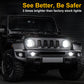7 inch headlights and fog lights for jeep wrangler JK, Plug and Play | LOYO