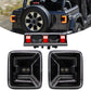 Jeep JL Tail Lights and 3rd brake lights combo-black