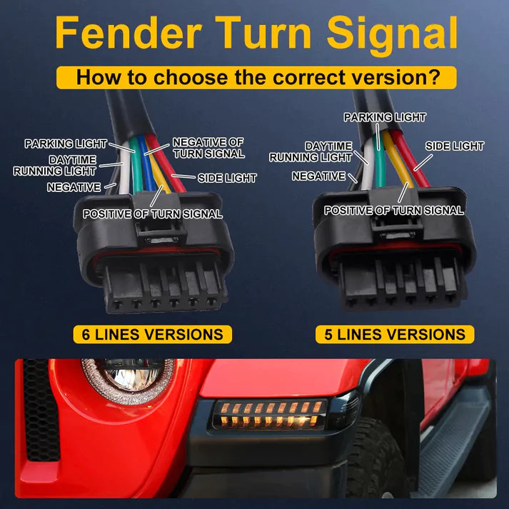 Jeep JL turn signal lights with sequetial lights