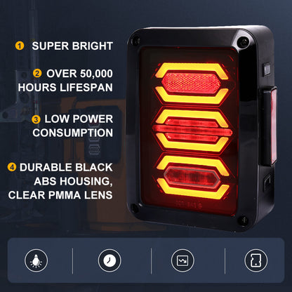 LED Taillights For Jeep Wrangler JK(3)