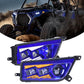 A left and right side pair of RZR 1000 XP LED headlights made for Polaris-Blue