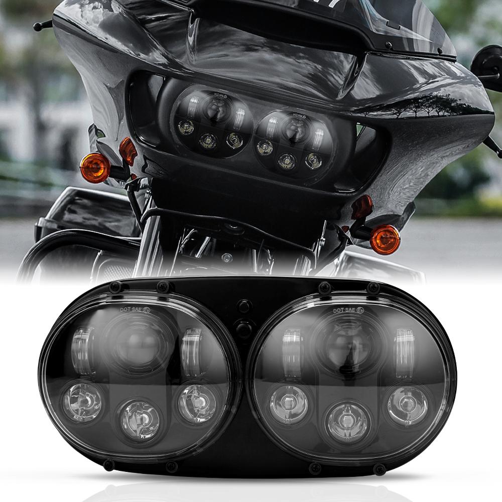 45W LED Double Headlight for Harley freeshipping - loyolight