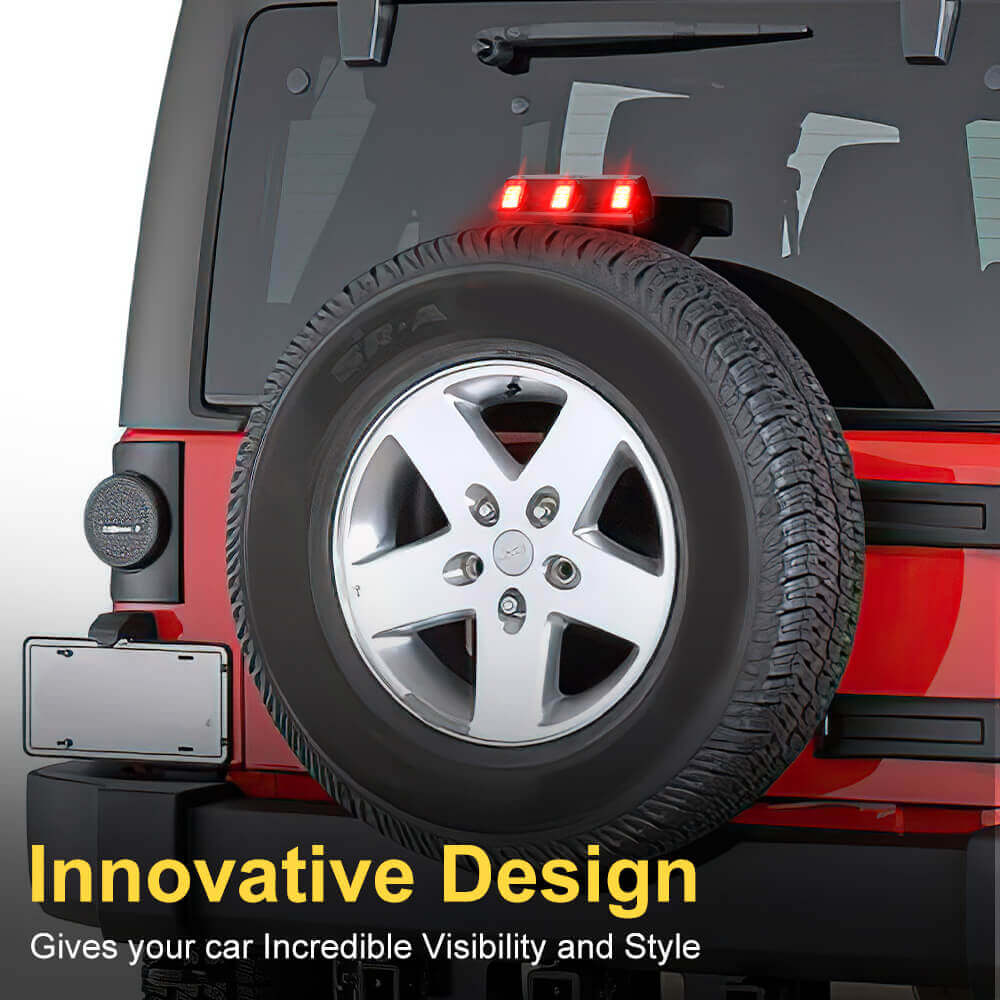 Third Brake Light Auto Lighting Systems High Mount Stop Tail Light with smoke lens for Jeep Wrangler JL JLU JK JKU