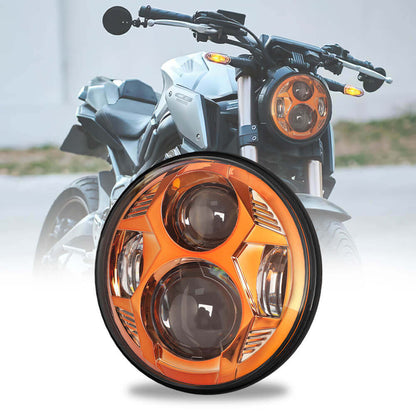 5.75'' 51W High Low Beam Spider Headlight for Harley