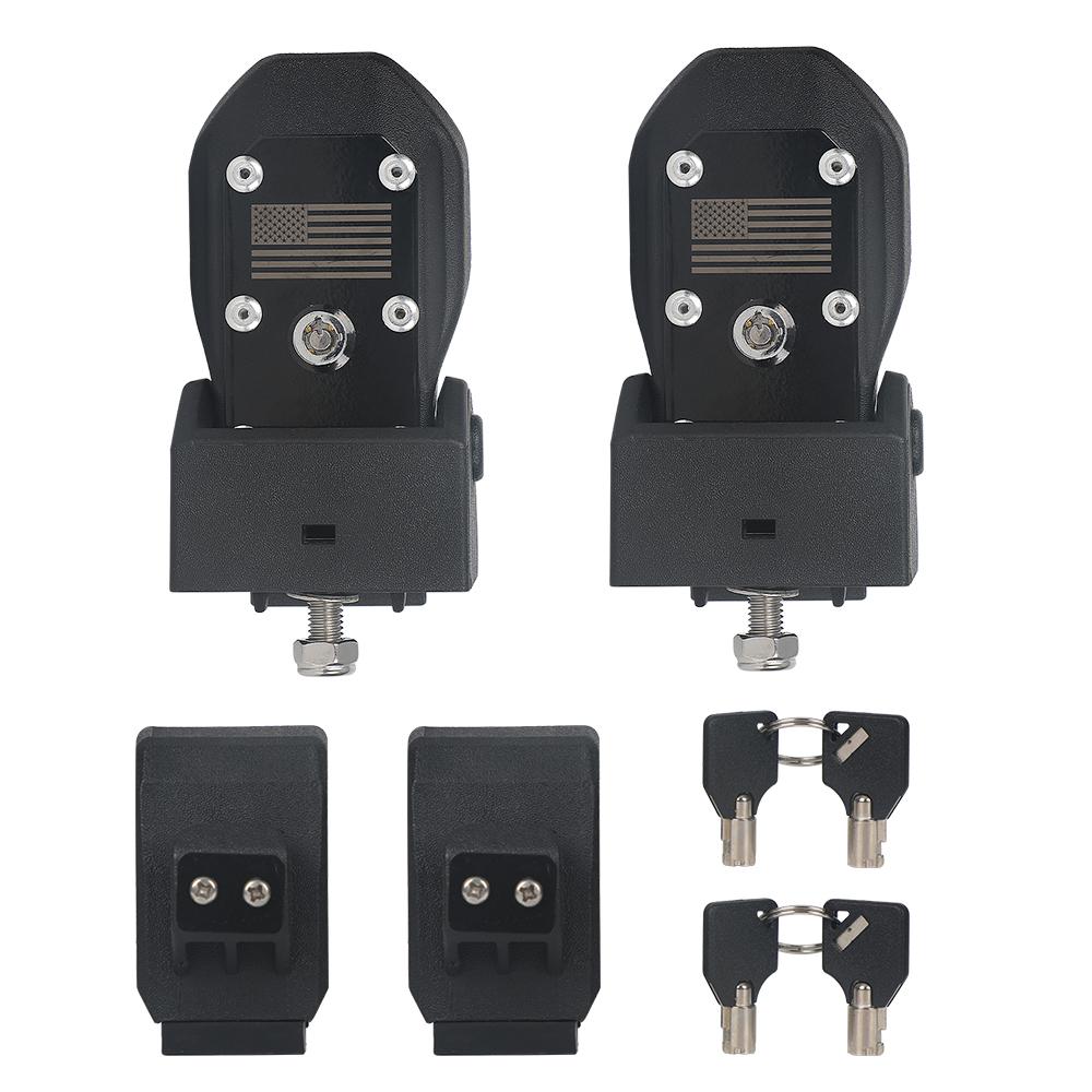 Pair Hood Latches Locking Hood Catch Lock With 2 Keys For Jeep Wrangler JL 2018+ New