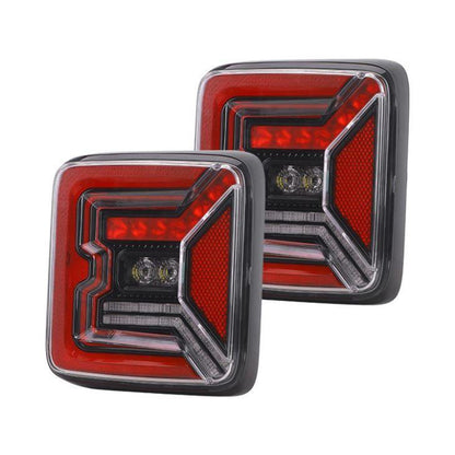 Led Bat Tail Light For Jeep JL JLU | Pair - loyolight