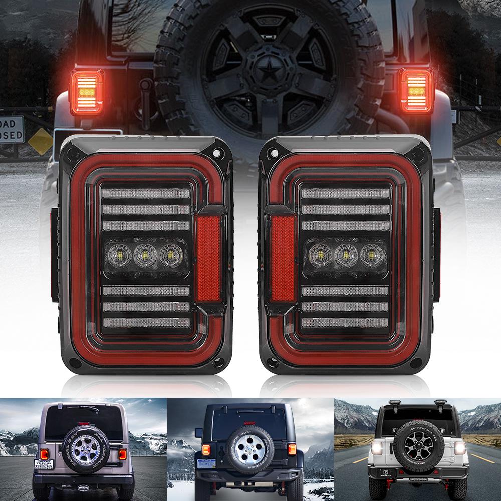 Led Huge C Tail Light For Jeep JK | Pair - loyolight
