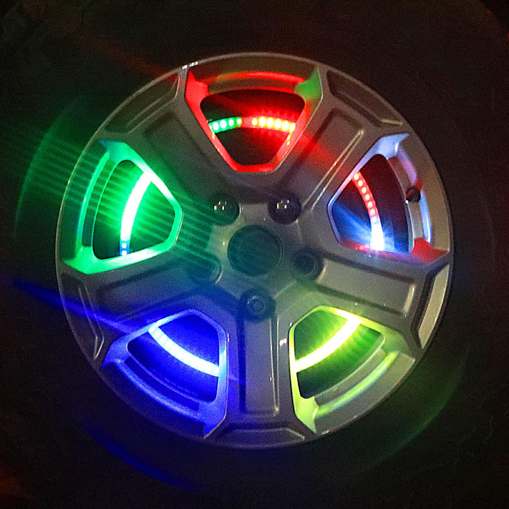 Spare Tire Wheel LED Brake Light RGB Rear Light For JK JL - loyolight