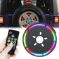 Spare Tire Wheel LED Brake Light RGB Rear Light For JK JL - loyolight